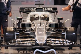 World © Octane Photographic Ltd. Formula 1 – Japanese Grand Prix - Suzuka Circuit, Japan. Sunday 9th October 2022. Pitlane. Scuderia AlphaTauri AT03 - Pierre Gasly.