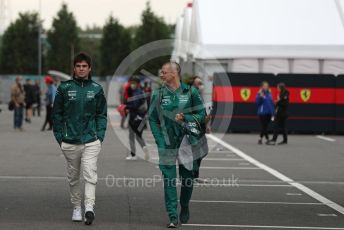 World © Octane Photographic Ltd. Formula 1 – Japanese Grand Prix - Suzuka Circuit, Japan. Sunday 9th October 2022. Paddock. Aston Martin Aramco Cognizant F1 Team AMR22 - Lance Stroll.