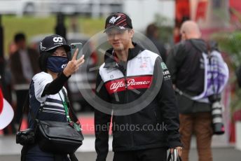 World © Octane Photographic Ltd. Formula 1 – Japanese Grand Prix - Suzuka Circuit, Japan. Sunday 9th October 2022. Paddock. Alfa Romeo F1 Team Orlen C42 - Guanyu Zhou.