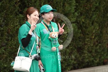 World © Octane Photographic Ltd. Formula 1 – Japanese Grand Prix - Suzuka Circuit, Japan. Sunday 9th October 2022. Paddock. Aston Marton Vettel fans.