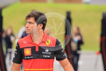 World © Octane Photographic Ltd. Formula 1 – Japanese Grand Prix - Suzuka Circuit, Japan. Thursday 6th October 2022. Arrivals. Scuderia Ferrari F1-75 - Carlos Sainz.