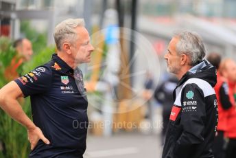World © Octane Photographic Ltd. Formula 1 – Japanese Grand Prix - Suzuka Circuit, Japan. Thursday 6th October 2022. Arrivals. Alfa Romeo F1 Team Orlen Sporting Director, Beat Zehnder and Oracle Red Bull Racing Sporting Director - Jonathan Wheatley.