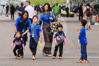World © Octane Photographic Ltd. Formula 1 – Japanese Grand Prix - Suzuka Circuit, Japan. Thursday 6th October 2022. Arrivals. BWT Alpine F1 Team fan family.