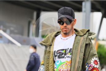 World © Octane Photographic Ltd. Formula 1 – Japanese Grand Prix - Suzuka Circuit, Japan. Thursday 6th October 2022. Arrivals. Mercedes-AMG Petronas F1 Team F1 W13 - Lewis Hamilton.