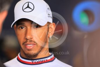 World © Octane Photographic Ltd. Formula 1 – Japanese Grand Prix - Suzuka Circuit, Japan. Thursday 6th October 2022. Paddock. Mercedes-AMG Petronas F1 Team F1 W13 - Lewis Hamilton.