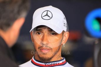 World © Octane Photographic Ltd. Formula 1 – Japanese Grand Prix - Suzuka Circuit, Japan. Thursday 6th October 2022. Paddock. Mercedes-AMG Petronas F1 Team F1 W13 - Lewis Hamilton.