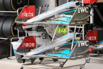 World © Octane Photographic Ltd. Formula 1 – Japanese Grand Prix - Suzuka Circuit, Japan. Thursday 6th October 2022. Pitlane. Mercedes-AMG Petronas F1 Team F1 W13.