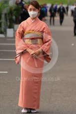 World © Octane Photographic Ltd. Formula 1 – Japanese Grand Prix - Suzuka Circuit, Japan. Thursday 6th October 2022. Paddock. Traditional clothing being shown off in the paddock.