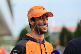 World © Octane Photographic Ltd. Formula 1 – Japanese Grand Prix - Suzuka Circuit, Japan. Thursday 6th October 2022. Pitlane. McLaren F1 Team MCL36 - Daniel Ricciardo.