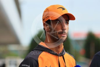 World © Octane Photographic Ltd. Formula 1 – Japanese Grand Prix - Suzuka Circuit, Japan. Thursday 6th October 2022. Pitlane. McLaren F1 Team MCL36 - Daniel Ricciardo.