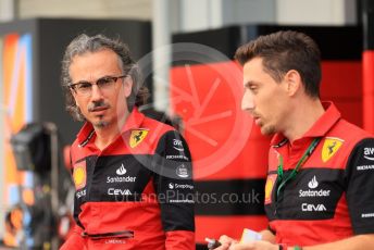 World © Octane Photographic Ltd. Formula 1 – Japanese Grand Prix - Suzuka Circuit, Japan. Thursday 6th October 2022. Pitlane. Scuderia Ferrari Team Racing Director and head of track area - Laurent Mekies