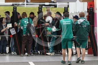World © Octane Photographic Ltd. Formula 1 – Japanese Grand Prix - Suzuka Circuit, Japan. Thursday 6th October 2022. Arrivals. Aston Martin Aramco Cognizant F1 Team AMR22 - Sebastian Vettel.