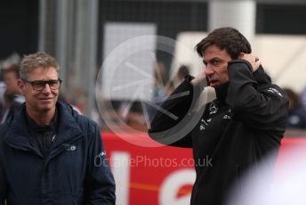 World © Octane Photographic Ltd. Formula 1 – British Grand Prix - Silverstone. Sunday 3rd July 2022. Grid. Mercedes-AMG Petronas F1 Team - Toto Wolff.