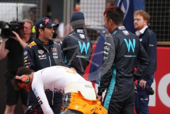 World © Octane Photographic Ltd. Formula 1 – British Grand Prix - Silverstone. Sunday 3rd July 2022. Grid. Oracle Red Bull Racing RB18 – Sergio Perez and Williams Racing FW44 - Alex Albon.