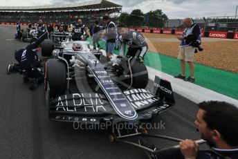 World © Octane Photographic Ltd. Formula 1 – British Grand Prix - Silverstone. Sunday 3rd July 2022. Grid. Scuderia AlphaTauri AT03 - Pierre Gasly.