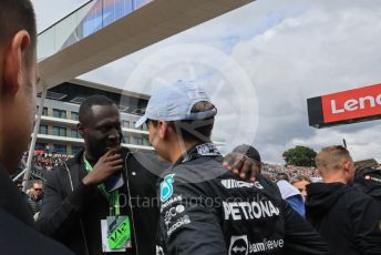 World © Octane Photographic Ltd. Formula 1 – British Grand Prix - Silverstone. Sunday 3rd July 2022. Grid. Mercedes-AMG Petronas F1 Team F1 W13 - George Russell.