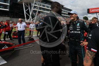 World © Octane Photographic Ltd. Formula 1 – British Grand Prix - Silverstone. Sunday 3rd July 2022. Grid. Mercedes-AMG Petronas F1 Team F1 W13 - George Russell.