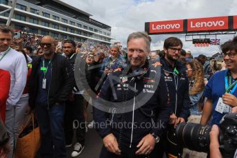 World © Octane Photographic Ltd. Formula 1 – British Grand Prix - Silverstone. Sunday 3rd July 2022. Grid. Oracle Red Bull Racing Team Principal Christian Horner.