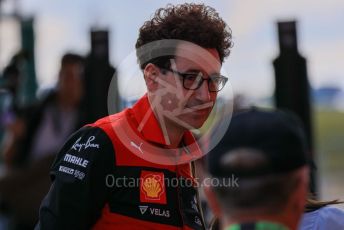 World © Octane Photographic Ltd. Formula 1 – British Grand Prix - Silverstone. Friday 1st July 2022. Paddock. Scuderia Ferrari  Team Principal- Matia Binotto.