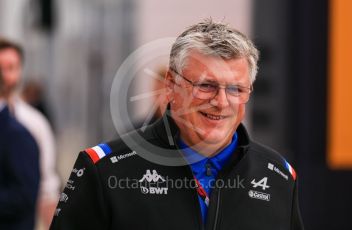 World © Octane Photographic Ltd. Formula 1 – British Grand Prix - Silverstone. Friday 1st July 2022. Paddock. BWT Alpine F1 Team Team Principal - Otmar Szafnauer.