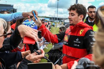World © Octane Photographic Ltd. Formula 1 – British Grand Prix - Silverstone. Friday 1st July 2022. Paddock. Scuderia Ferrari F1-75 - Charles Leclerc.