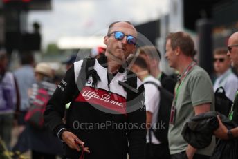 World © Octane Photographic Ltd. Formula 1 – British Grand Prix - Silverstone. Friday 1st July 2022. Paddock. Alfa Romeo F1 Team Orlen C42 – Reserve driver - Robert Kubica.