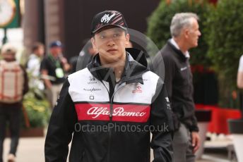 World © Octane Photographic Ltd. Formula 1 – British Grand Prix - Silverstone. Friday 1st July 2022. Paddock. Alfa Romeo F1 Team Orlen C42 - Guanyu Zhou.