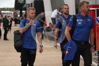 World © Octane Photographic Ltd. Formula 1 – British Grand Prix - Silverstone. Friday 1st July 2022. Paddock. Haas F1 Team VF-22 - Kevin Magnussen.