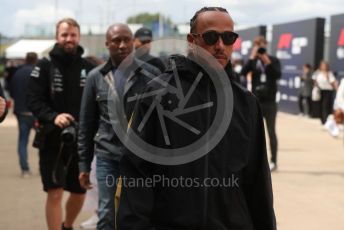 World © Octane Photographic Ltd. Formula 1 – British Grand Prix - Silverstone. Friday 1st July 2022. Paddock. Mercedes-AMG Petronas F1 Team F1 W13 - Lewis Hamilton.