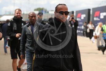 World © Octane Photographic Ltd. Formula 1 – British Grand Prix - Silverstone. Friday 1st July 2022. Paddock. Mercedes-AMG Petronas F1 Team F1 W13 - Lewis Hamilton.