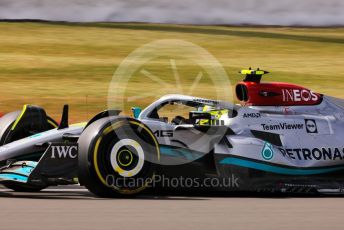 World © Octane Photographic Ltd. Formula 1 – British Grand Prix - Silverstone. Friday 1st July 2022. Practice 2. Mercedes-AMG Petronas F1 Team F1 W13 - Lewis Hamilton.