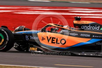 World © Octane Photographic Ltd. Formula 1 – British Grand Prix - Silverstone. Friday 1st July 2022. Practice 2. McLaren F1 Team MCL36 - Daniel Ricciardo.