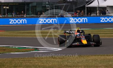 World © Octane Photographic Ltd. Formula 1 – British Grand Prix - Silverstone. Friday 1st July 2022. Practice 2. Oracle Red Bull Racing RB18 – Sergio Perez.