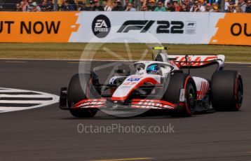 World © Octane Photographic Ltd. Formula 1 – British Grand Prix - Silverstone. Friday 1st July 2022. Practice 2. Haas F1 Team VF-22 - Mick Schumacher.