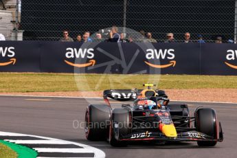 World © Octane Photographic Ltd. Formula 1 – British Grand Prix - Silverstone. Friday 1st July 2022. Practice 2. Oracle Red Bull Racing RB18 – Sergio Perez.