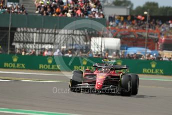 World © Octane Photographic Ltd. Formula 1 – British Grand Prix - Silverstone. Friday 1st July 2022. Practice 2. Scuderia Ferrari F1-75 - Carlos Sainz.