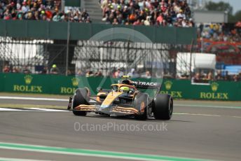World © Octane Photographic Ltd. Formula 1 – British Grand Prix - Silverstone. Friday 1st July 2022. Practice 2. McLaren F1 Team MCL36 - Lando Norris.