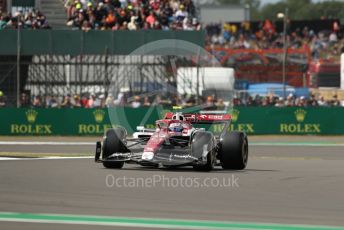 World © Octane Photographic Ltd. Formula 1 – British Grand Prix - Silverstone. Friday 1st July 2022. Practice 2. Alfa Romeo F1 Team Orlen C42 - Guanyu Zhou.