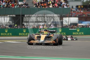 World © Octane Photographic Ltd. Formula 1 – British Grand Prix - Silverstone. Friday 1st July 2022. Practice 2. McLaren F1 Team MCL36 - Lando Norris.