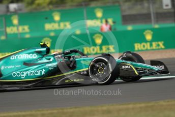 World © Octane Photographic Ltd. Formula 1 – British Grand Prix - Silverstone. Friday 1st July 2022. Practice 2. Aston Martin Aramco Cognizant F1 Team AMR22 - Sebastian Vettel.