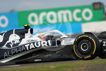 World © Octane Photographic Ltd. Formula 1 – British Grand Prix - Silverstone. Friday 1st July 2022. Practice 2. Scuderia AlphaTauri AT03 - Yuki Tsunoda.