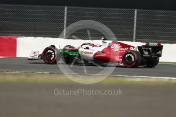 World © Octane Photographic Ltd. Formula 1 – British Grand Prix - Silverstone. Friday 1st July 2022. Practice 2. Alfa Romeo F1 Team Orlen C42 - Guanyu Zhou.