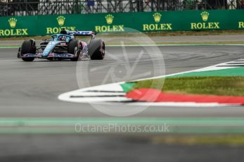 World © Octane Photographic Ltd. Formula 1 – British Grand Prix - Silverstone. Saturday 2nd July 2022. Practice 3. BWT Alpine F1 Team A522 - Esteban Ocon.