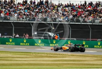 World © Octane Photographic Ltd. Formula 1 – British Grand Prix - Silverstone. Saturday 2nd July 2022. Practice 3. McLaren F1 Team MCL36 - Daniel Ricciardo.