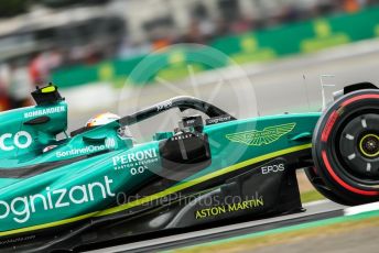 World © Octane Photographic Ltd. Formula 1 – British Grand Prix - Silverstone. Saturday 2nd July 2022. Practice 3. Aston Martin Aramco Cognizant F1 Team AMR22 - Sebastian Vettel.