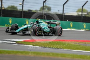 World © Octane Photographic Ltd. Formula 1 – British Grand Prix - Silverstone. Saturday 2nd July 2022. Practice 3. Aston Martin Aramco Cognizant F1 Team AMR22 - Sebastian Vettel.