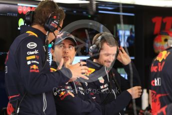 World © Octane Photographic Ltd. Formula 1 – British Grand Prix - Silverstone. Saturday 2nd July 2022. Practice 3. Oracle Red Bull Racing RB18 – Sergio Perez.