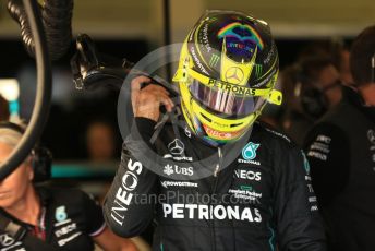 World © Octane Photographic Ltd. Formula 1 – British Grand Prix - Silverstone. Saturday 2nd July 2022. Practice 3. Mercedes-AMG Petronas F1 Team F1 W13 - Lewis Hamilton.