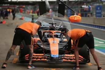 World © Octane Photographic Ltd. Formula 1 – British Grand Prix - Silverstone. Saturday 2nd July 2022. Practice 3. McLaren F1 Team MCL36 - Daniel Ricciardo.