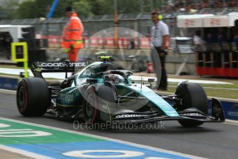 World © Octane Photographic Ltd. Formula 1 – British Grand Prix - Silverstone. Saturday 2nd July 2022. Practice 3. Aston Martin Aramco Cognizant F1 Team AMR22 - Sebastian Vettel.